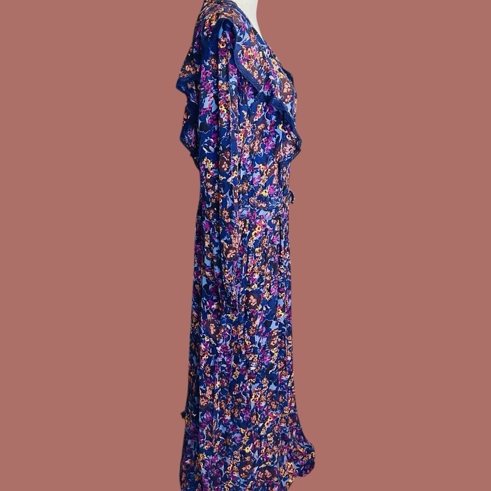 NWT Atelier Reve ‘Irlea’ Maxi Dress in “Medieval Navy Blue” Size 42 = U.S. XL - Picture 14 of 16